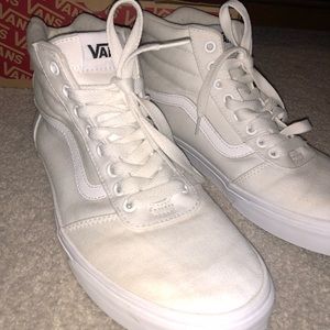 White Hight Top Vans